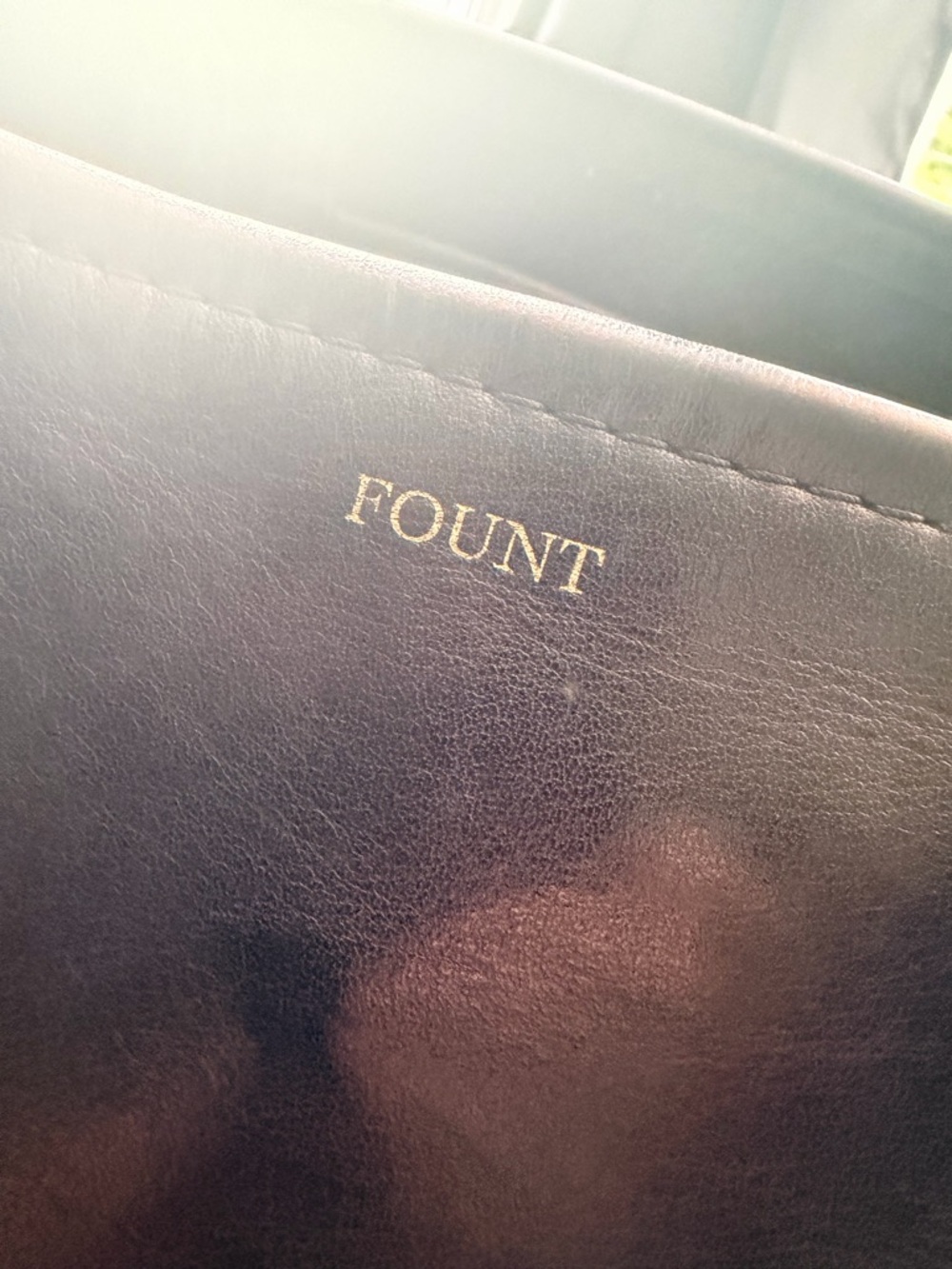 FOUNT Black Leather Tote Bag - Picture 6 of 7
